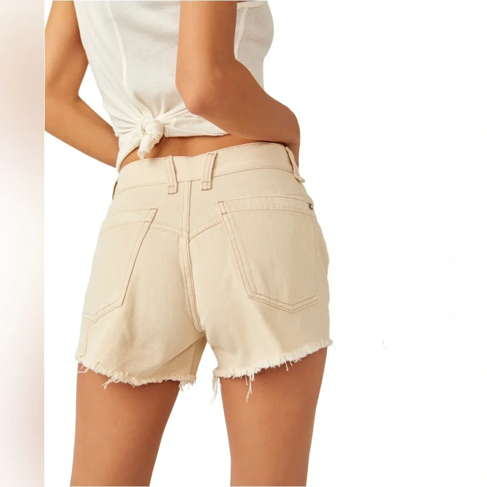 free people we the free NOW OR NEVER DENIM SHORTS​ - Picture 4 of 8